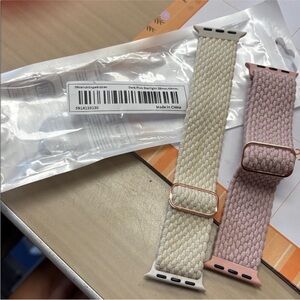 Pink and Cream Watch Bands